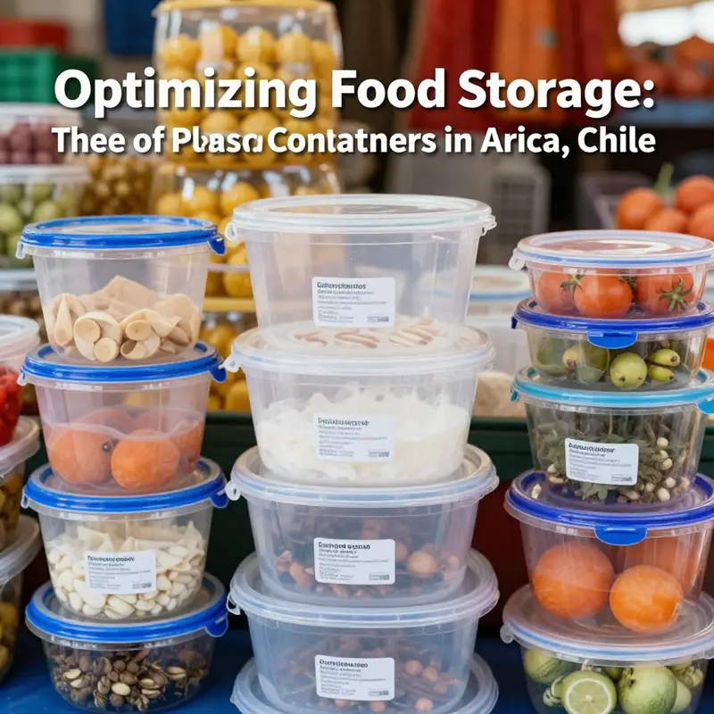 A variety of food-grade plastic containers, emphasizing safety and quality in food storage.
