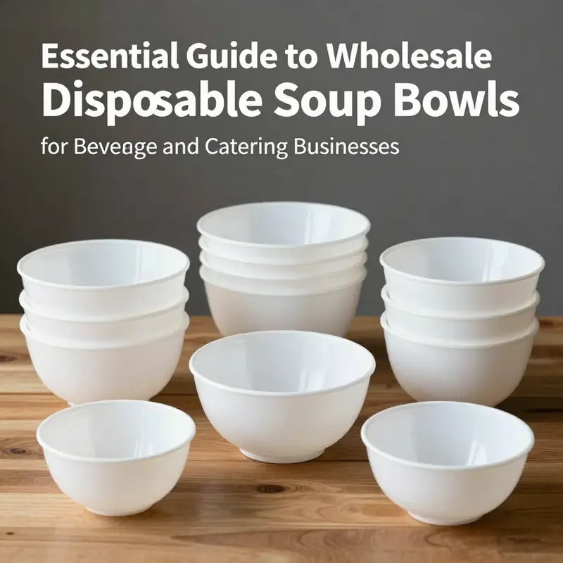 Versatile plastic disposable soup bowls ready for various food service applications.