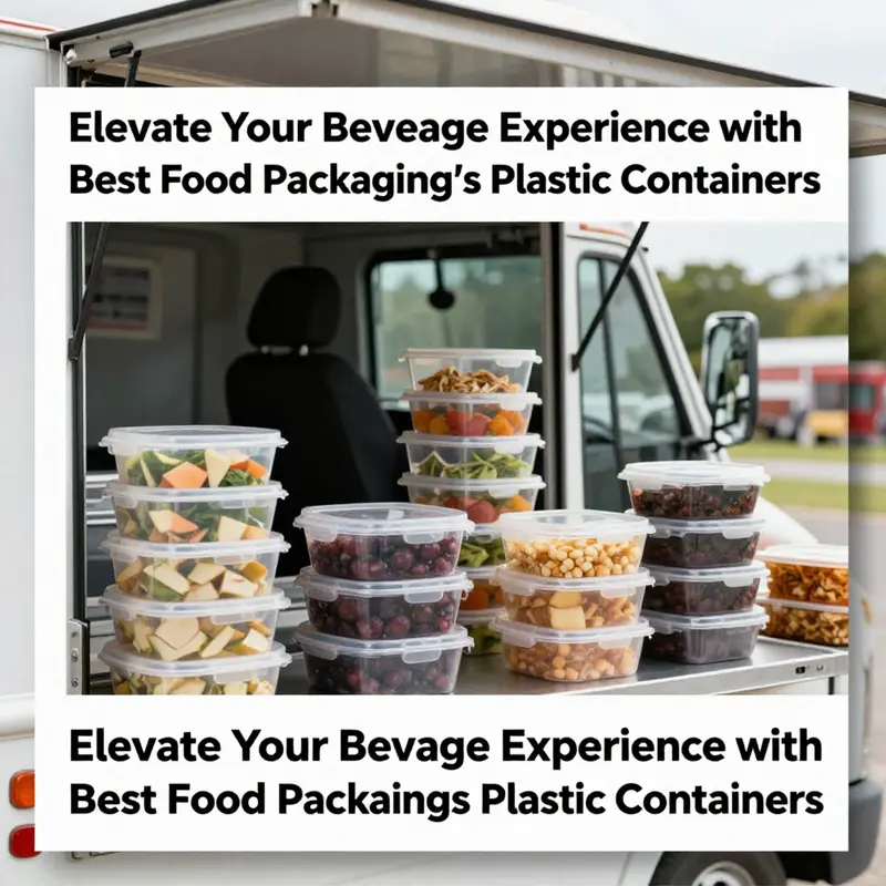 A range of high-quality plastic food containers showcasing the durability and clarity ideal for beverage services.