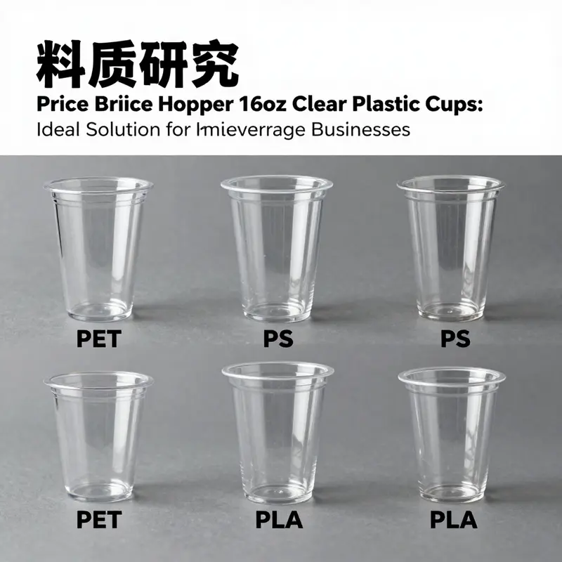 Market analysis of Price Chopper 16oz clear plastic cups highlighting pricing and specifications.