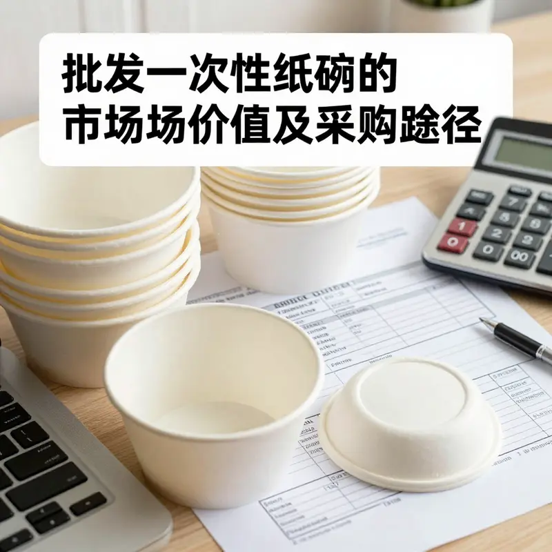 A variety of disposable paper bowls designed for diverse food applications.