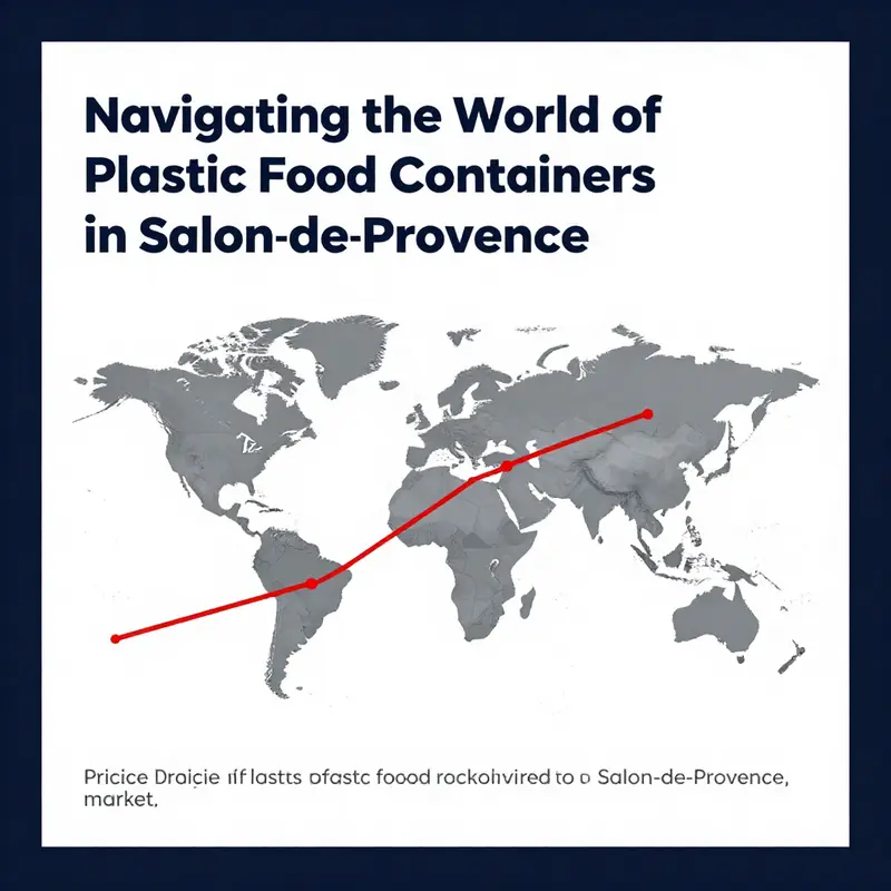 A vibrant market scene showcasing diverse plastic food packaging options in Salon-de-Provence.