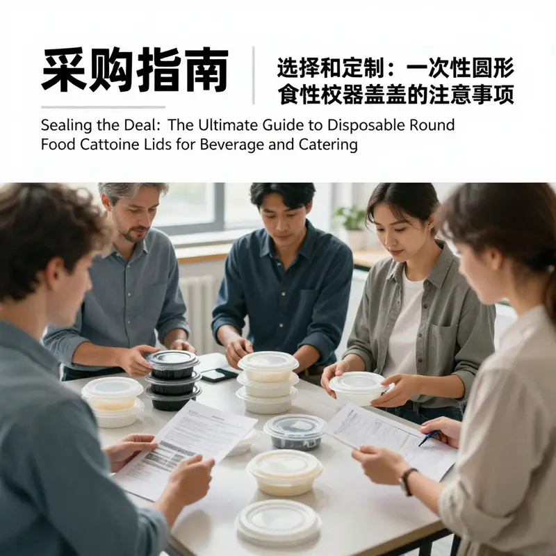 An array of disposable round food container lids showcasing plastic and biodegradable options.