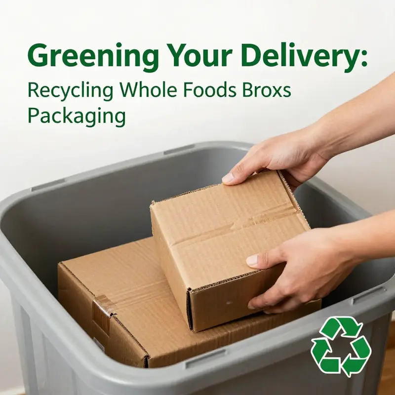 A variety of Whole Foods delivery packaging options ready for recycling.