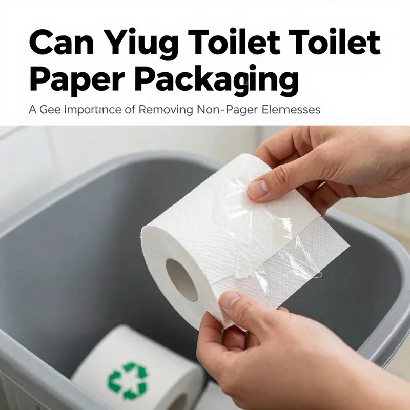 Different types of toilet paper packaging materials that can be recycled.