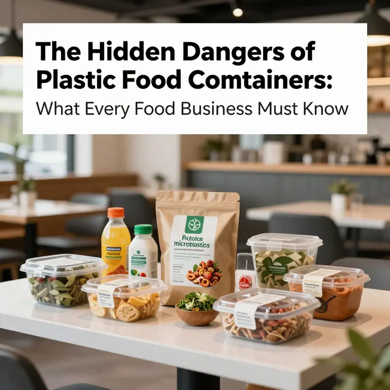 A trendy restaurant interior showcasing eco-friendly food packaging emphasizing sustainability in food service.