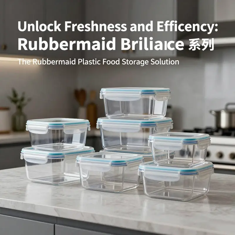 The Rubbermaid Brilliance containers boast an airtight design and modern aesthetics, perfect for preserving food freshness.