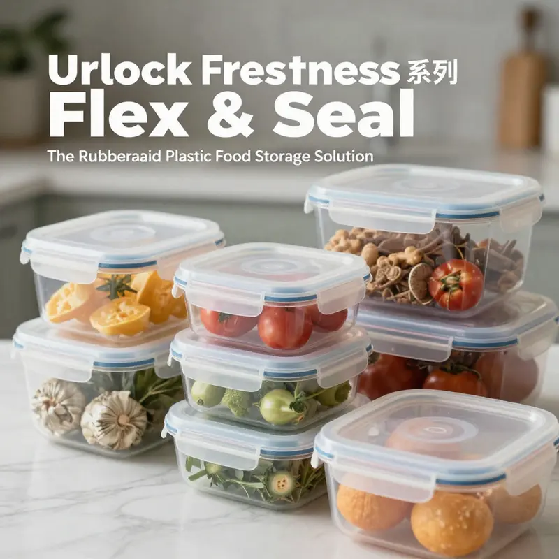 The Rubbermaid Brilliance containers boast an airtight design and modern aesthetics, perfect for preserving food freshness.