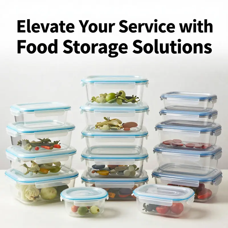 High-quality Rubbermaid containers known for their durability and airtight sealing capability.