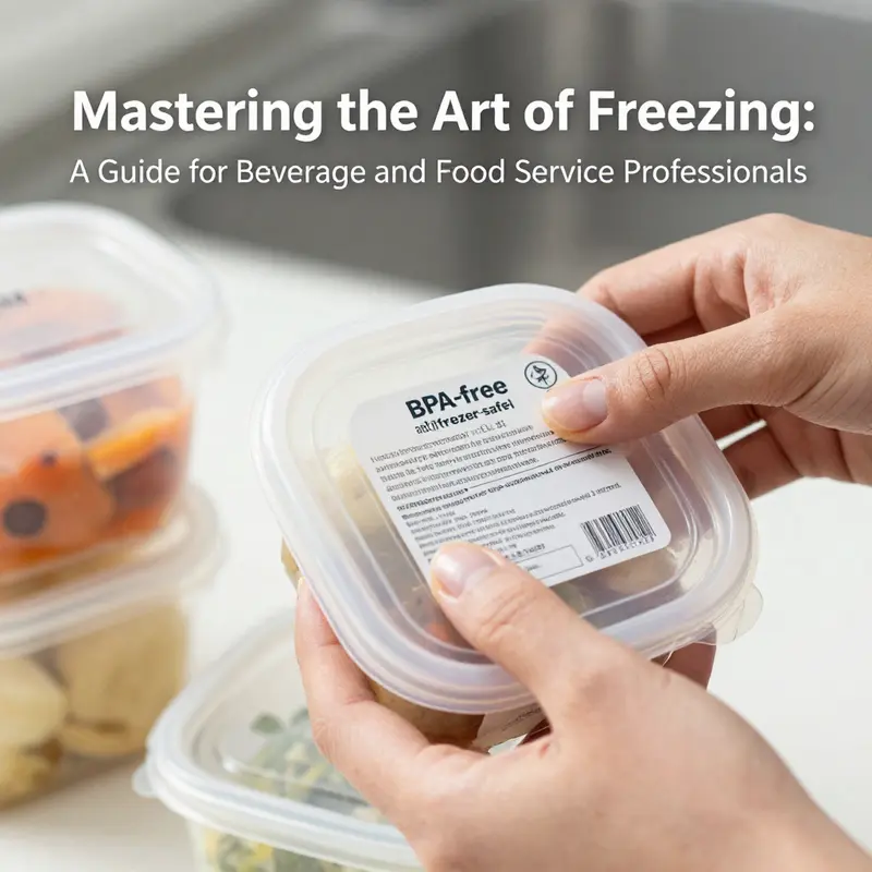Selecting appropriate plastic containers is key to effective food storage and freezing.
