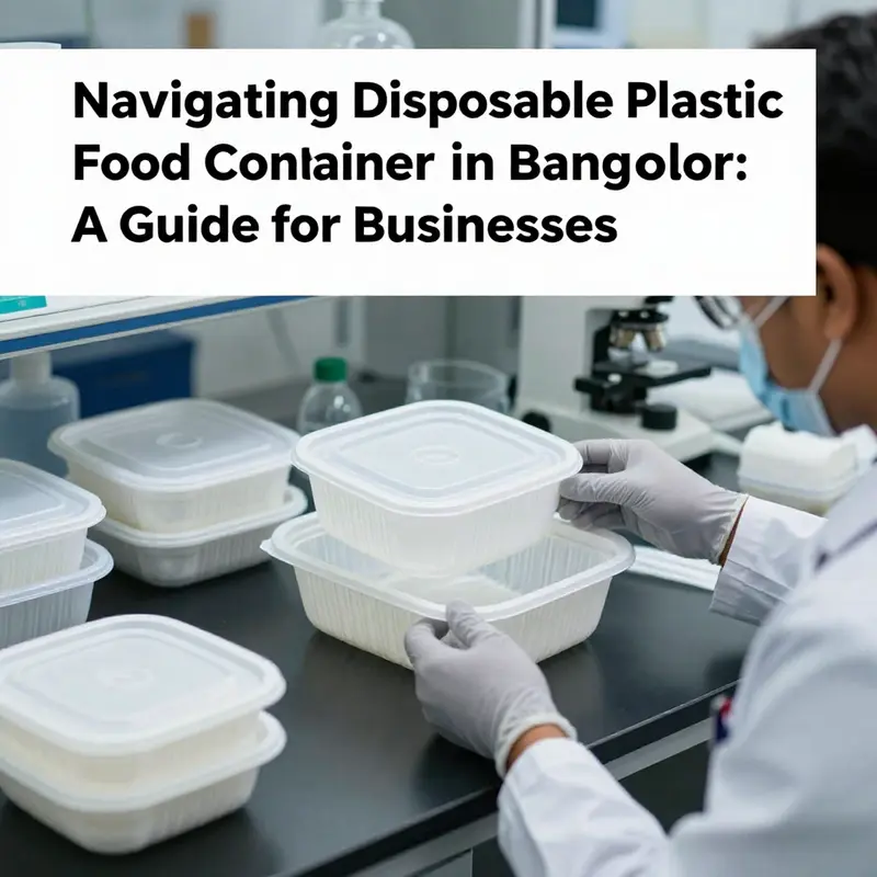 Diverse disposable food containers used in Bangalore’s vibrant food industry.