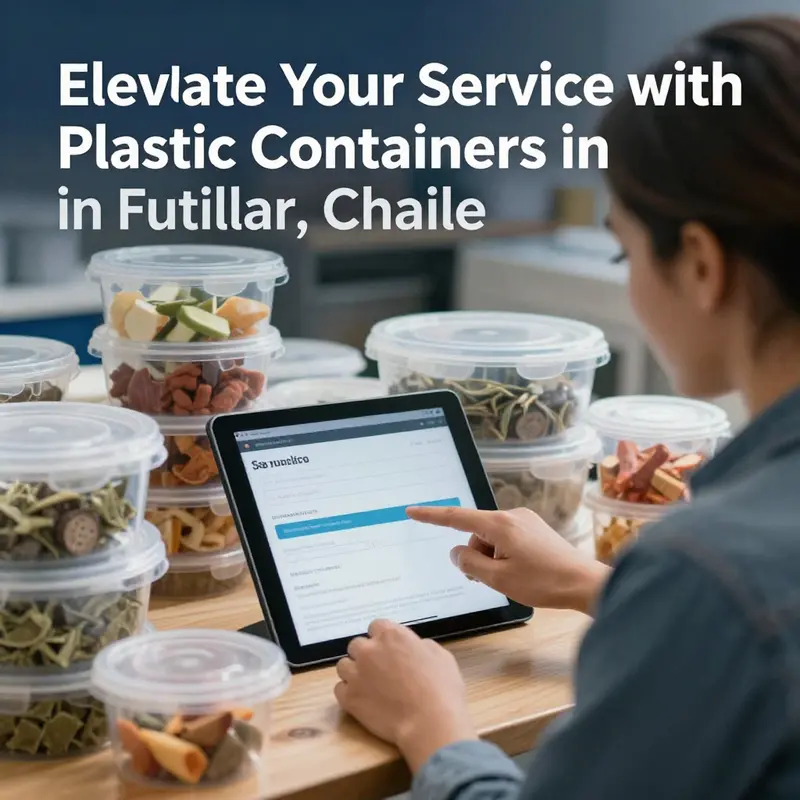 Food vendors in Frutillar actively demonstrate the practical use of plastic containers for food.