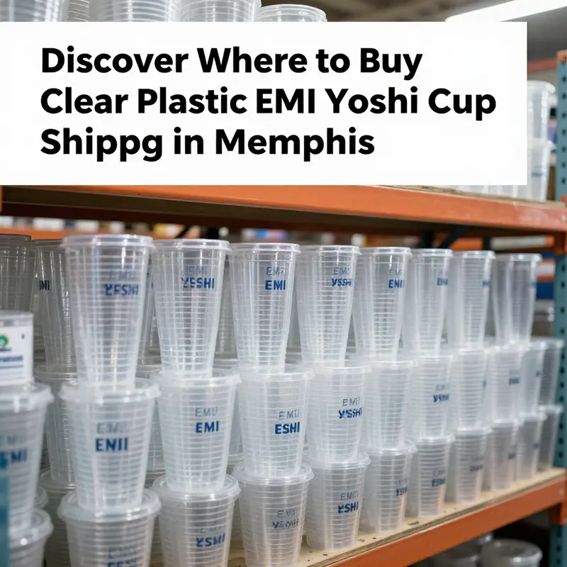 Exploring retail options for clear plastic EMI Yoshi cups in Memphis.
