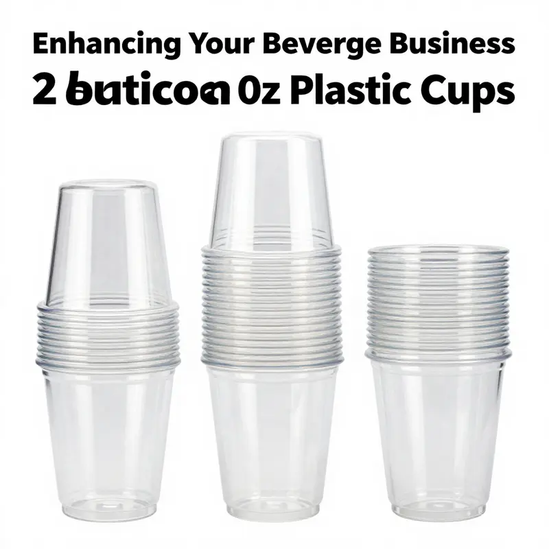 A clear view of Beauticom 2 oz cups, highlighting their design and durability.