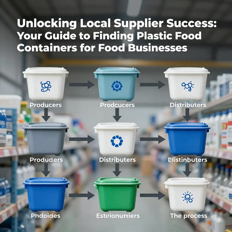 Leverage mapping services to find local plastic food container suppliers.