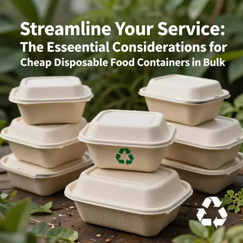 A diverse range of cheap disposable food containers available in bulk, ready to meet food service industry demands.