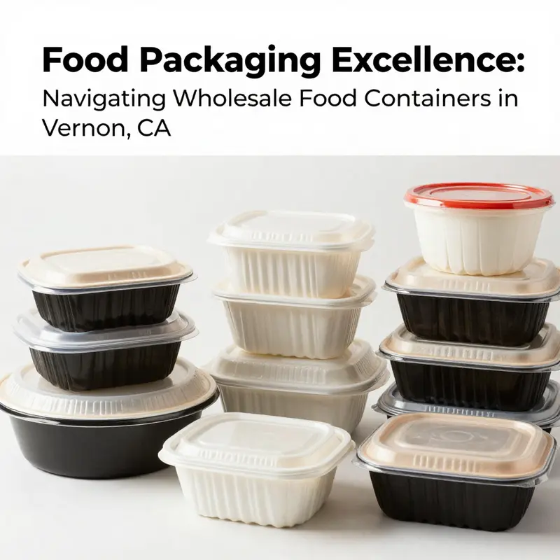 A view inside a wholesale store in Vernon, showcasing diverse food containers suitable for various food service needs.