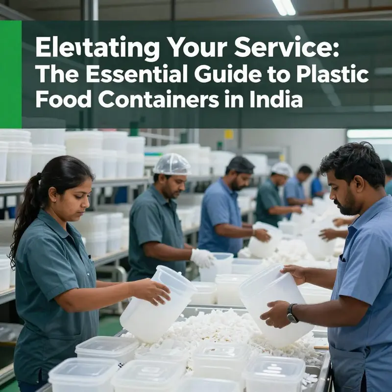 Overview of a modern plastic food container manufacturing facility showcasing production efficiency.