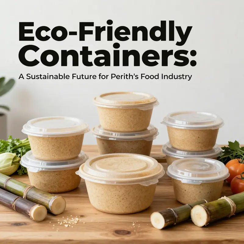 An array of sustainable food containers ready for eco-conscious eateries.