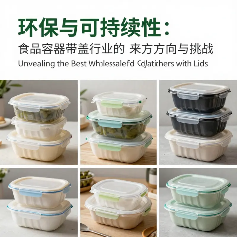 A diverse selection of wholesale food containers with lids, highlighting plastic, glass, and paper materials suitable for various dishes.