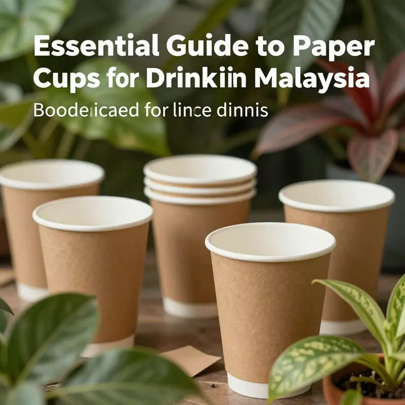 The vibrant beverage market in Malaysia featuring diverse paper cups for hot drinks.