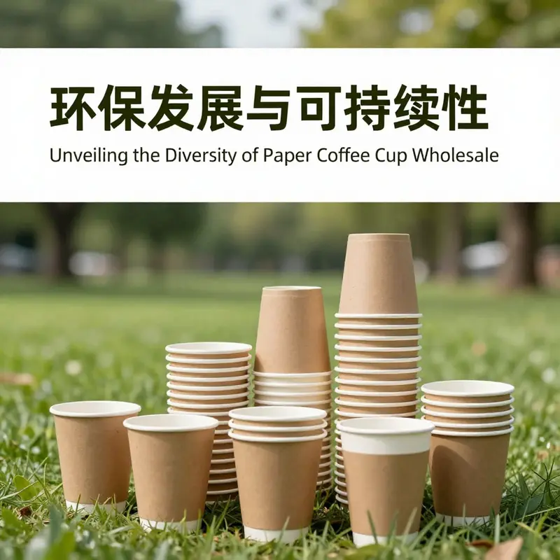 A diverse selection of paper coffee cups, highlighting the variety available in the wholesale market.