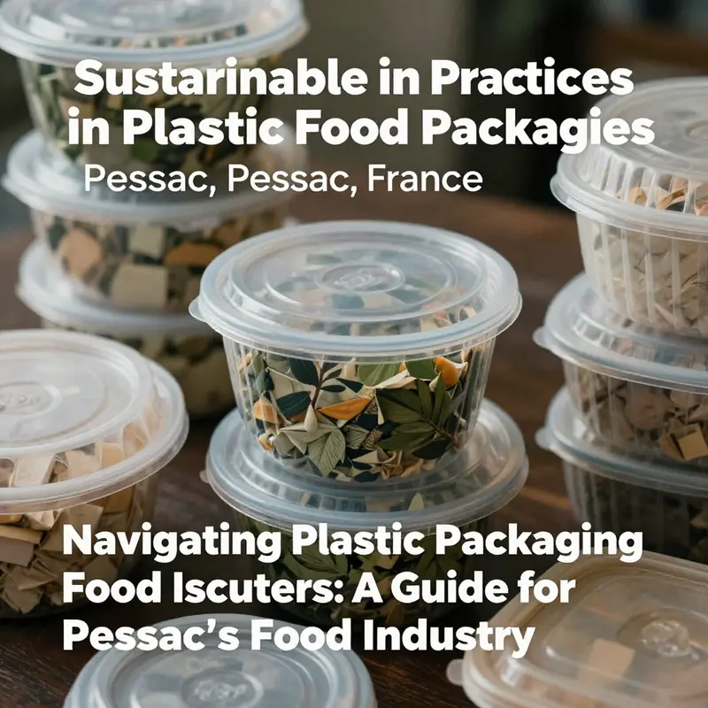 Vibrant market scene in Pessac, France, illustrates the trend of using plastic food containers effectively.