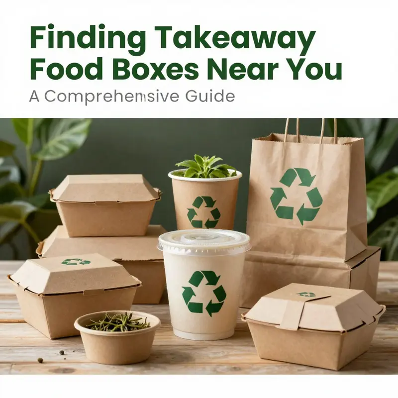 Variety of takeaway food boxes available at local stores.