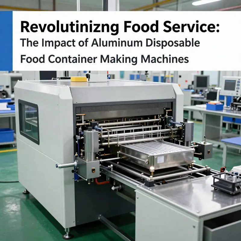 Advanced machinery at work in a manufacturing facility, illustrating the seamless integration of technology in food container production.