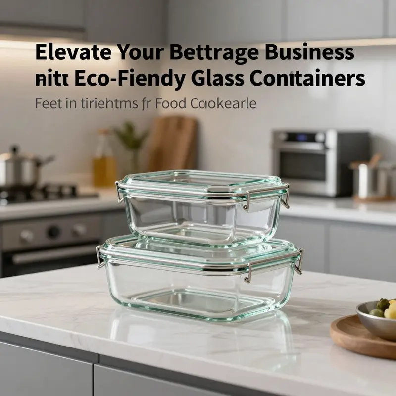 A showcase of eco-friendly glass containers reflecting contemporary design.