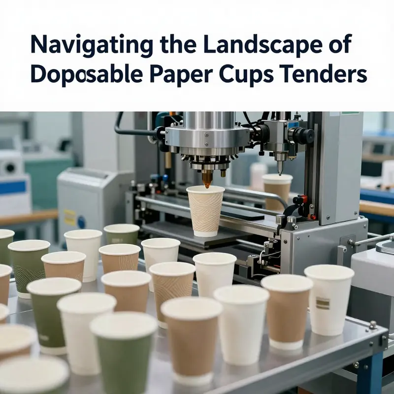 A vibrant array of disposable paper cups reflecting current design and usage trends.