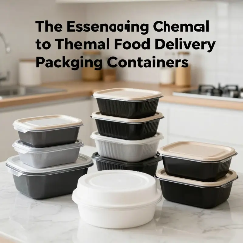 Various thermal food delivery packaging containers highlighting their advanced insulation technology.