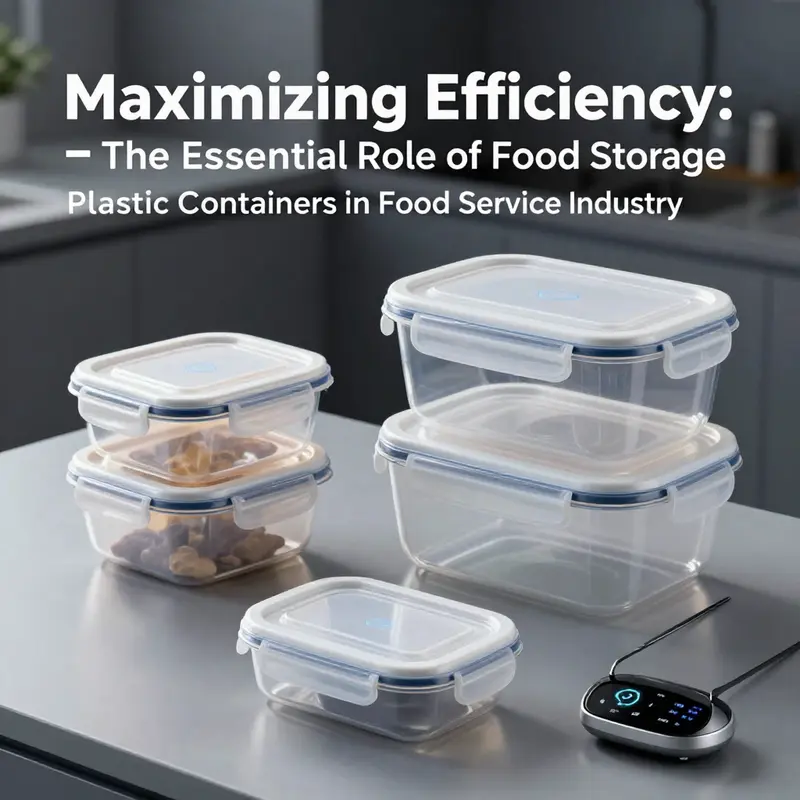 Food storage plastic containers play a crucial role in organizing meal prep within professional kitchens.