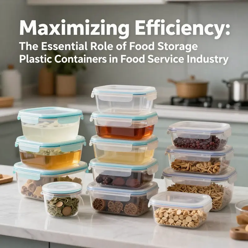 Food storage plastic containers play a crucial role in organizing meal prep within professional kitchens.