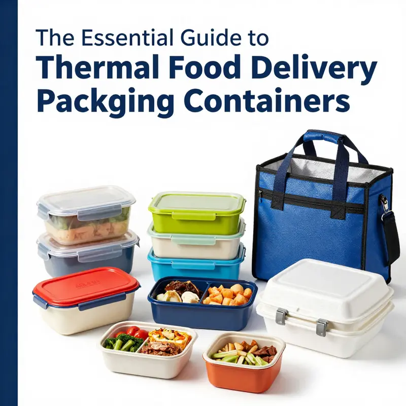 Various thermal food delivery packaging containers highlighting their advanced insulation technology.