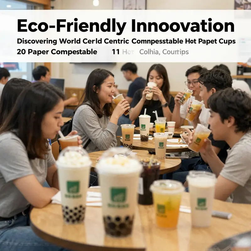 The lifecycle of compostable cups showcasing their positive environmental impact through composting.