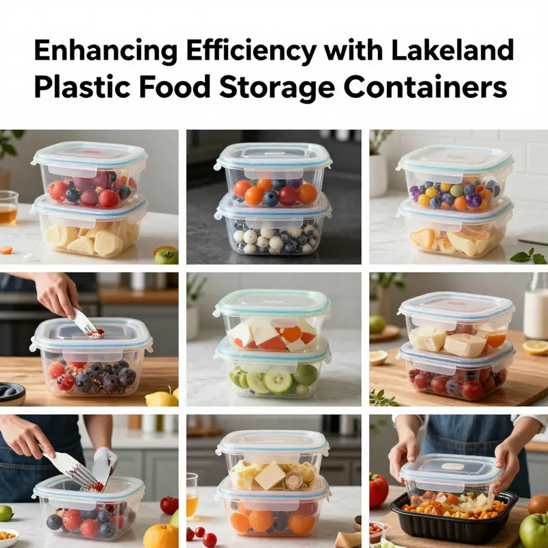 The durability of Lakeland containers shines in a bustling kitchen environment.