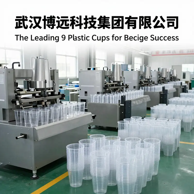 The dynamic production environment at Wuhan Broadyong Tech Group Inc., leading the way in 9-ounce clear plastic cup manufacturing.