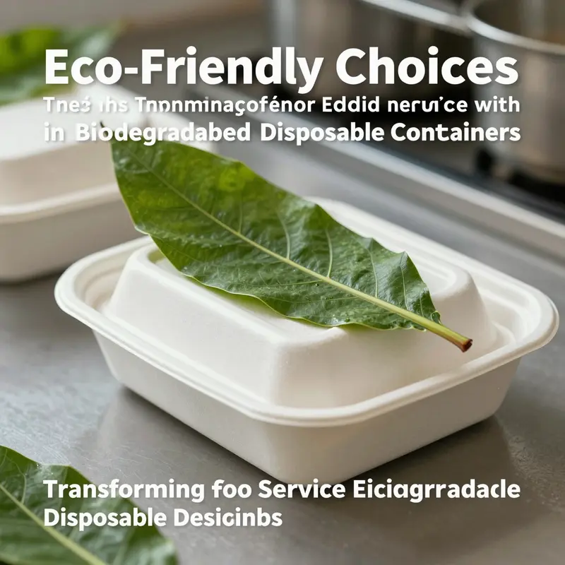 Versatile cornstarch-based disposable containers ready for a variety of food applications.