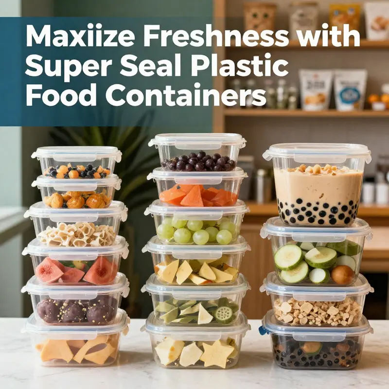The key materials and properties of Super Seal plastic food storage containers.