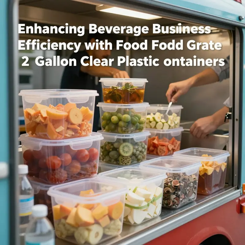 Essential food grade materials showcased to illustrate safe storage practices.