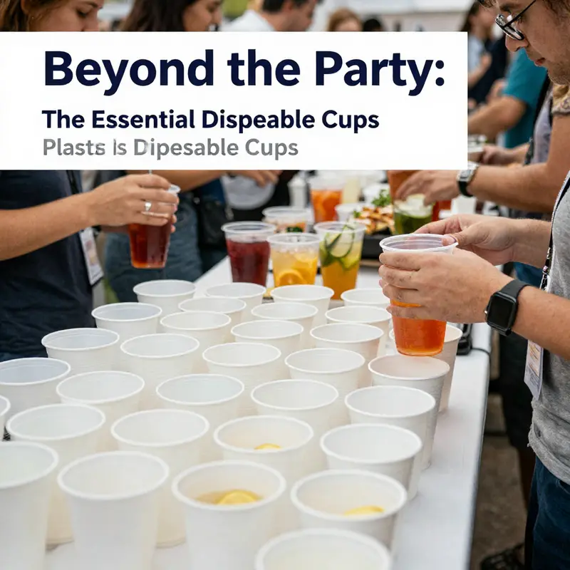 Close-up view showcasing the structural integrity and durability of white plastic disposable cups.