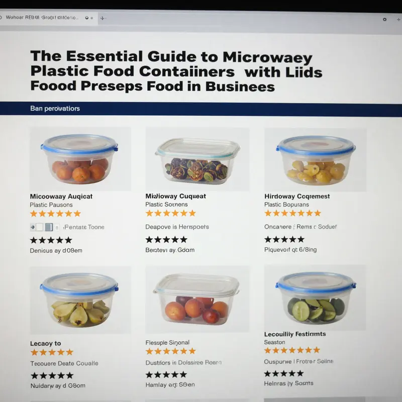 Exploring the safe materials used in microwave plastic food containers.