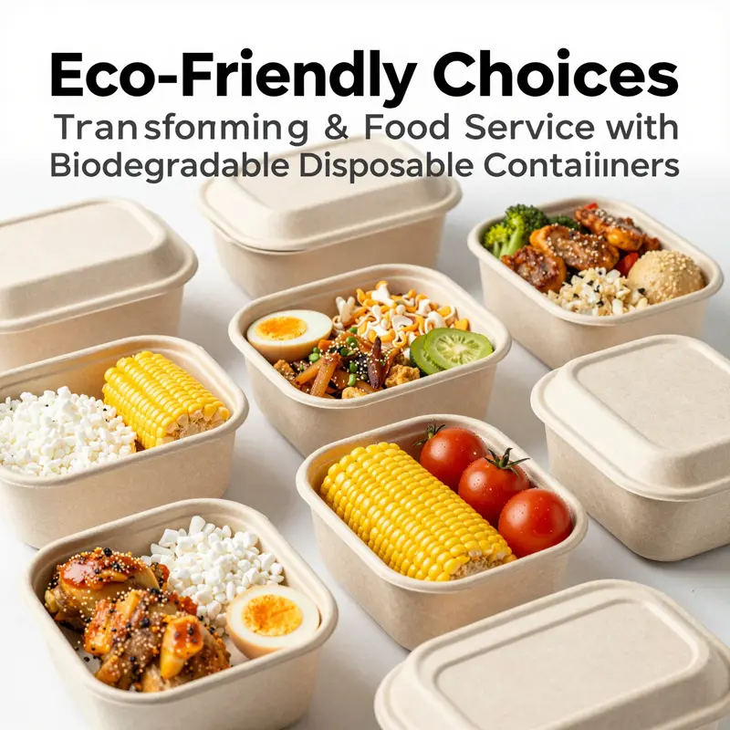 Versatile cornstarch-based disposable containers ready for a variety of food applications.