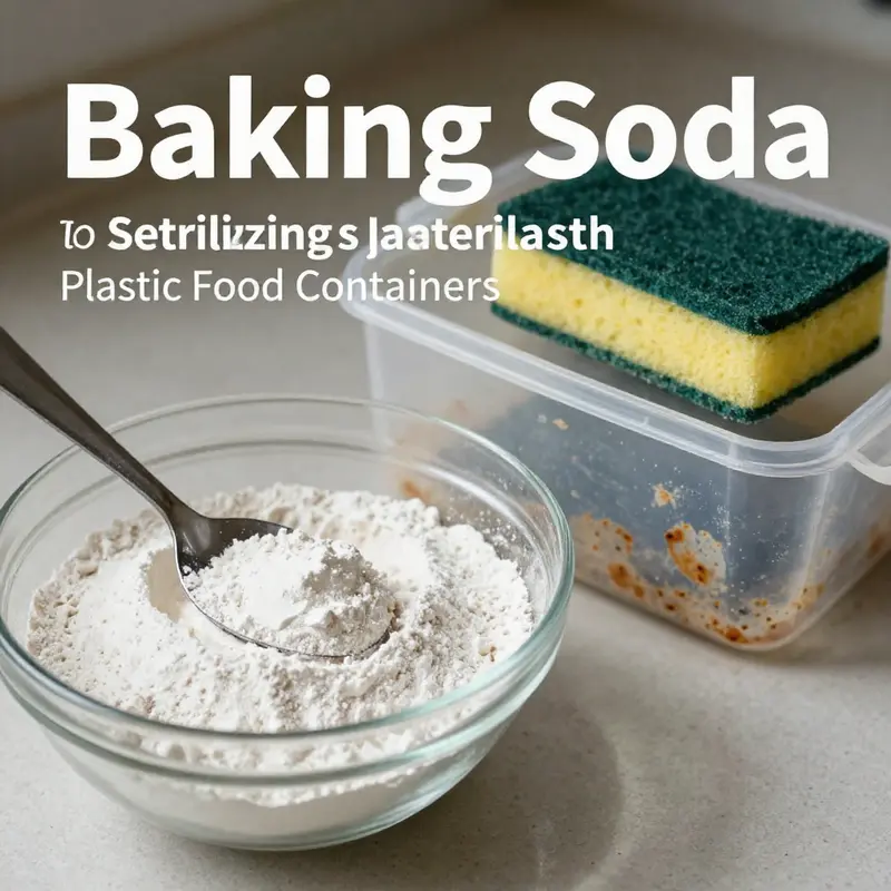 Sterilizing plastic food containers using boiling water, a safe method for heat-resistant materials.