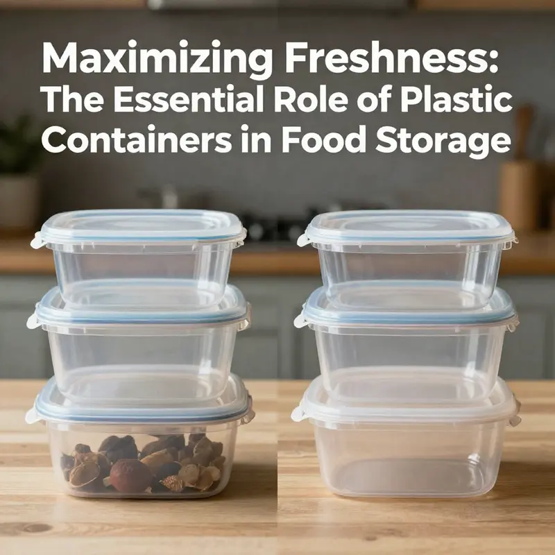 Professional chefs use plastic containers to ensure smart organization and freshness.