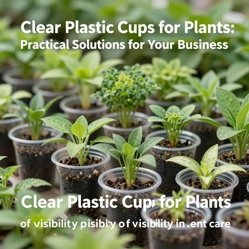 The clear design of plastic cups allows for easy monitoring of plant growth and soil moisture.