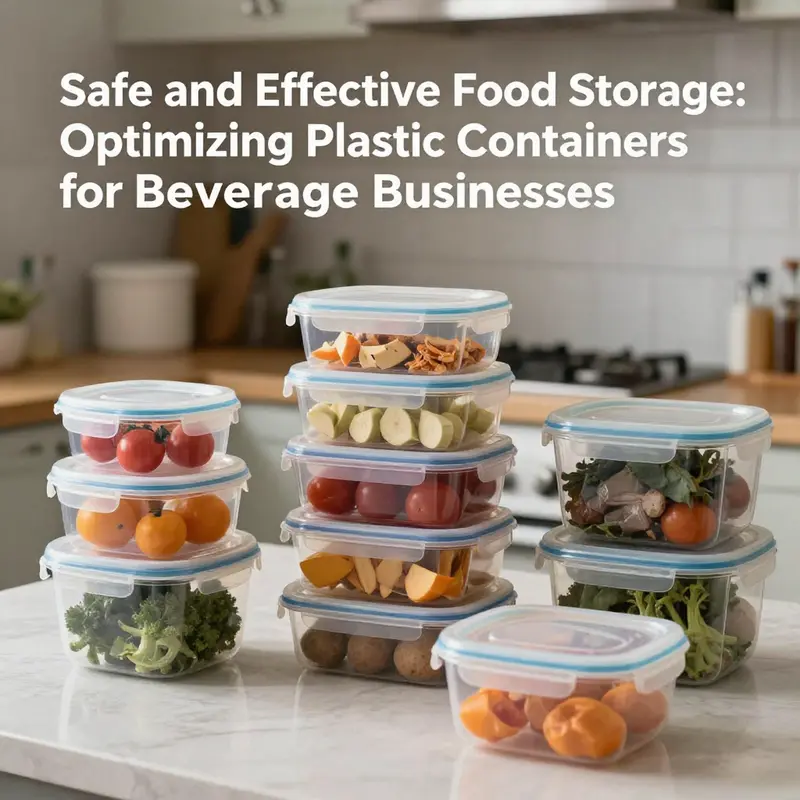 Various plastic containers showcasing safety features for food storage.