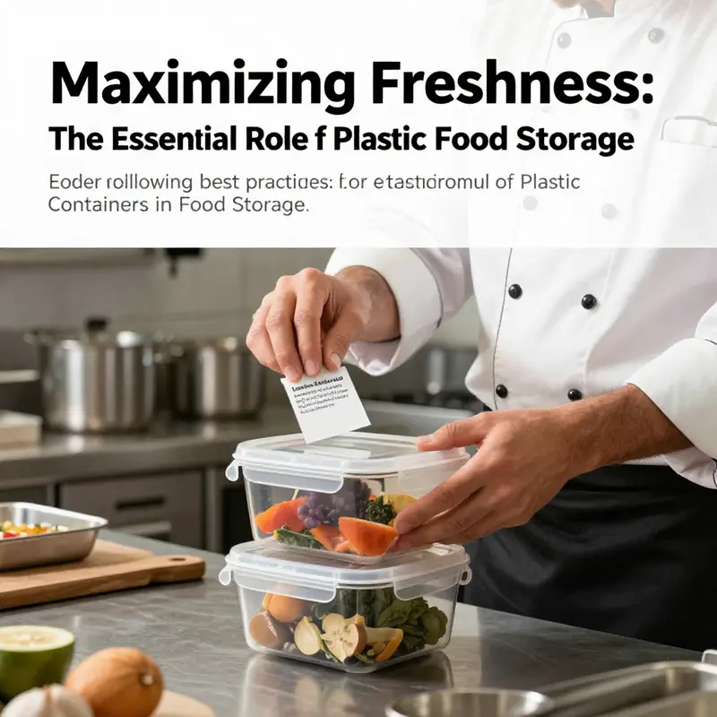 Professional chefs use plastic containers to ensure smart organization and freshness.