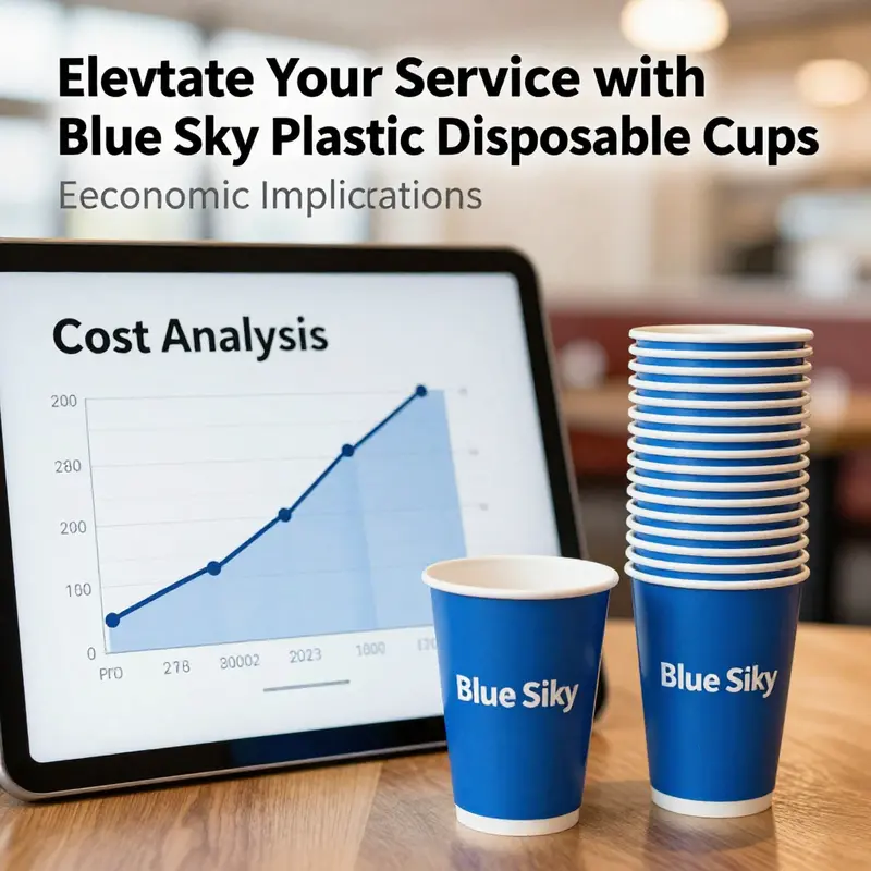 Blue Sky plastic disposable cups in action at a lively outdoor gathering.